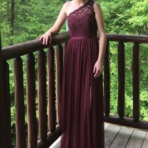 David’s bridal bridesmaid dress